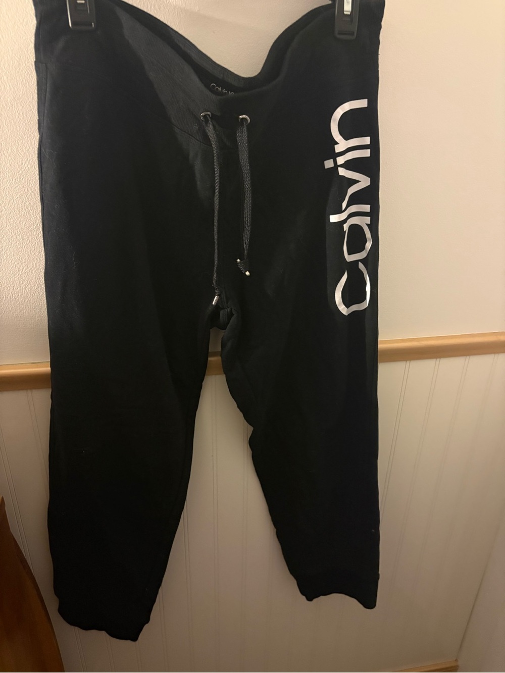 Calvin Klein Performance Women’s XL Black Logo Fleece Joggers